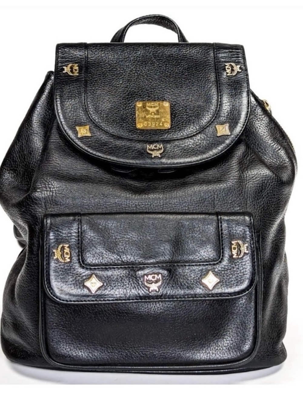 AUTHENTIC MCM Leather Backpack And Wallet Set (Originally Purchased Separately)